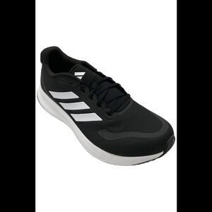 Adidas Men's Runfalcon 5 Athletic Running Sneakers Black/White - Medium